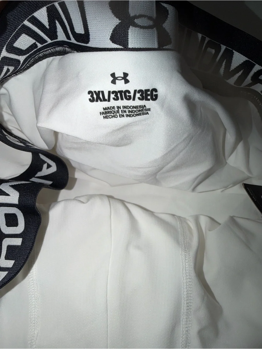 Men's White Briefs with Black Branded Waistband 3xl